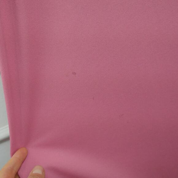 Vintage Small Robe Pink Lace Ruffle Collar Coquette Dollette Retro Dainty Long - Picture 10 of 13